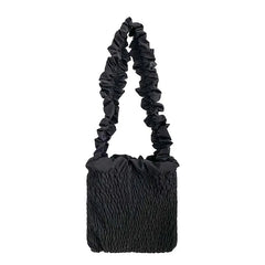 Large Capacity Knit Pleated Tote Bag for Women