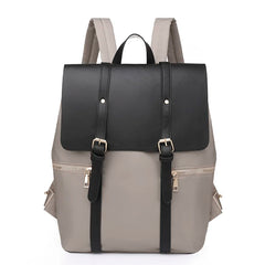 Nylon Backpack for Students Preppy Style Campus Men's