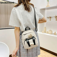 Small Canvas Girl Mini Backpack Waterproof Travel Backpack