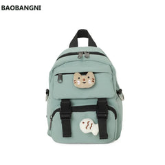 Small Canvas Girl Mini Backpack Waterproof Travel Backpack