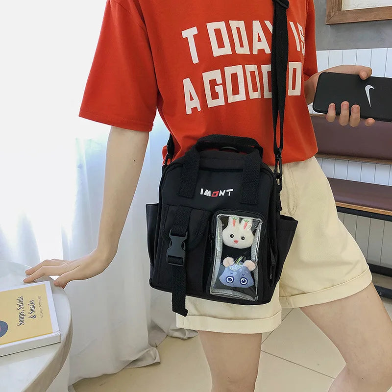 Small Canvas Girl Mini Backpack Waterproof Travel Bag