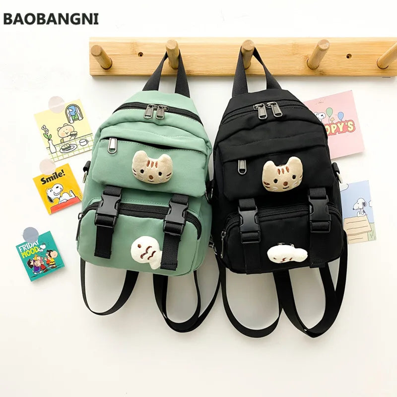 Small Canvas Girl Mini Backpack Waterproof Travel Backpack