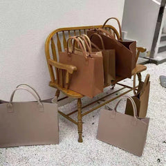 Casual Vintage Brown Tote Bag for Women