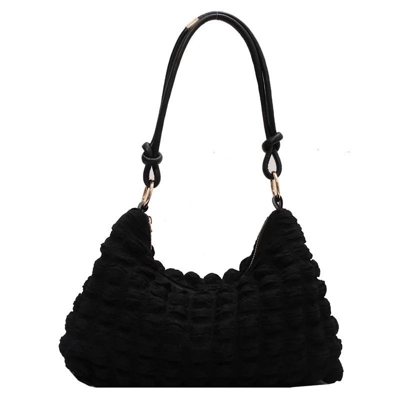Plaid Shoulder Bag Large Capacity Casual Armpit Bag