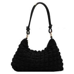 Plaid Shoulder Bag Large Capacity Casual Armpit Bag