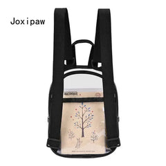 Women's Transparent PVC Backpack Waterproof Outdoor School Bag