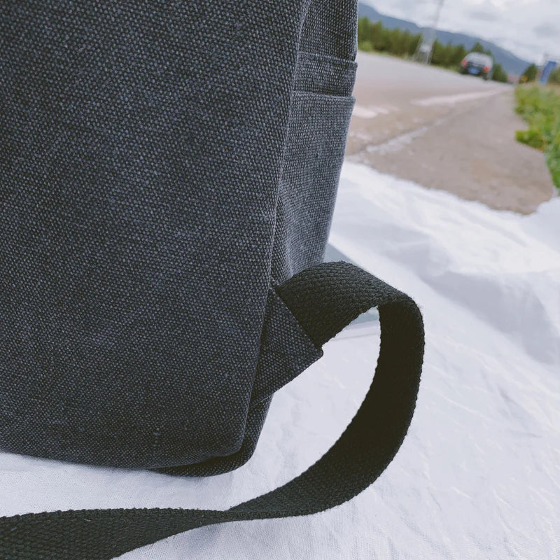 Canvas Travel Backpack Women High Capacity Zipper School Bag