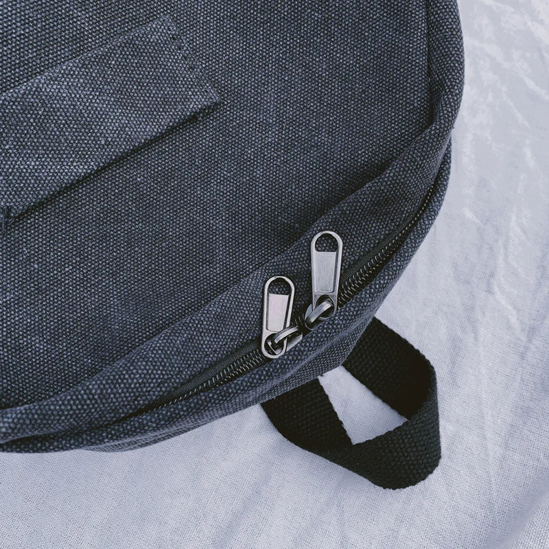 Canvas Travel Backpack Women High Capacity Zipper School Bag