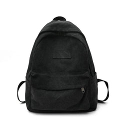 Canvas Travel Backpack Women High Capacity Zipper School Bag