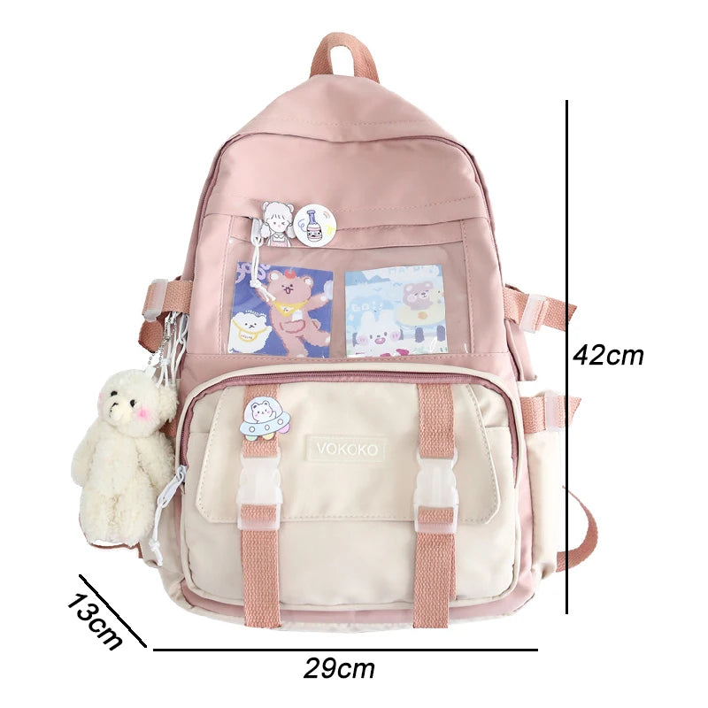 Waterproof Women Backpacks Teenager Girl BookBags Laptop Rucksack