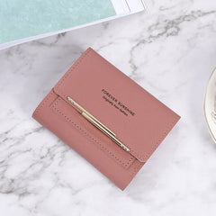 Small Clasp Letter Solid Purse Multi-card Anti-demagnetization