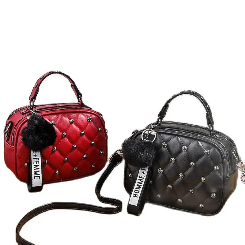 Embroidery Line Shoulder Diagonal Casual Ladies Small Square Bag