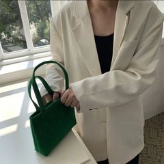 Velvet Handbag Small Square Bag for Women
