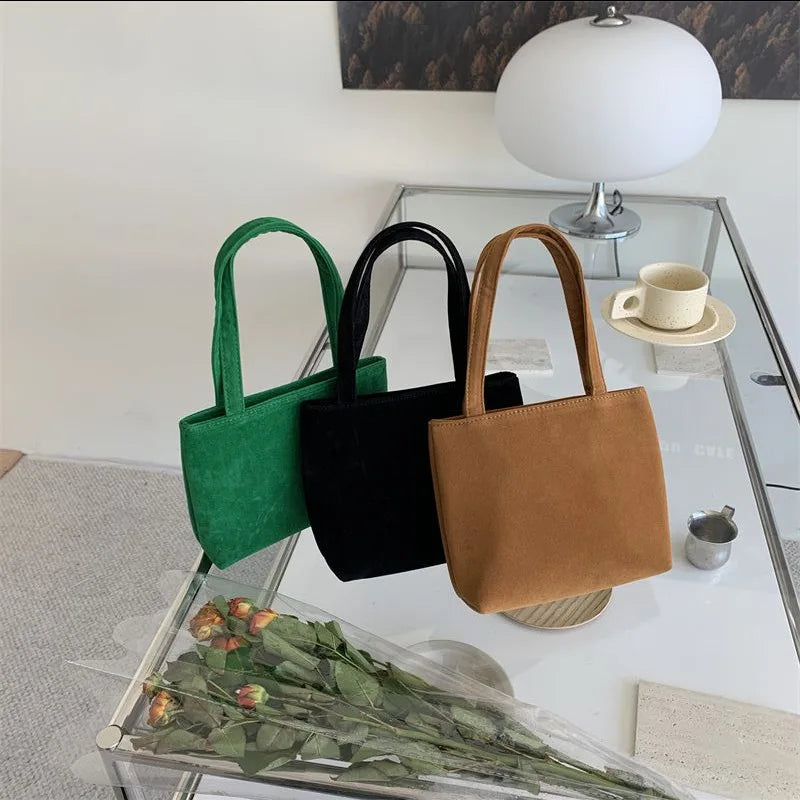 Velvet Handbag Small Square Bag for Women