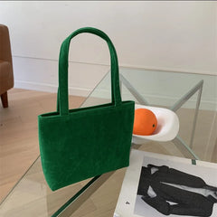 Velvet Handbag Small Square Bag for Women