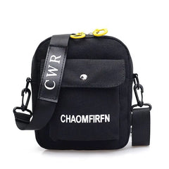 Canvas Small Square Shoulder Bag Solid Handbag