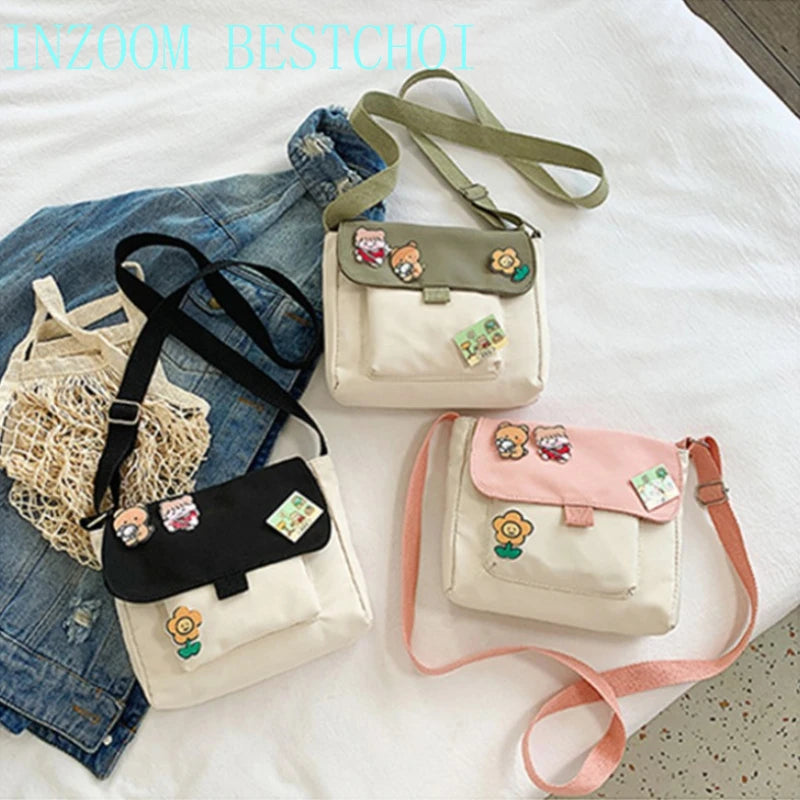 Girl Fresh Student Messenger Small Square Bag