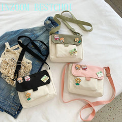 Girl Fresh Student Messenger Small Square Bag