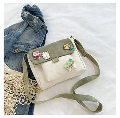 Girl Fresh Student Messenger Small Square Bag