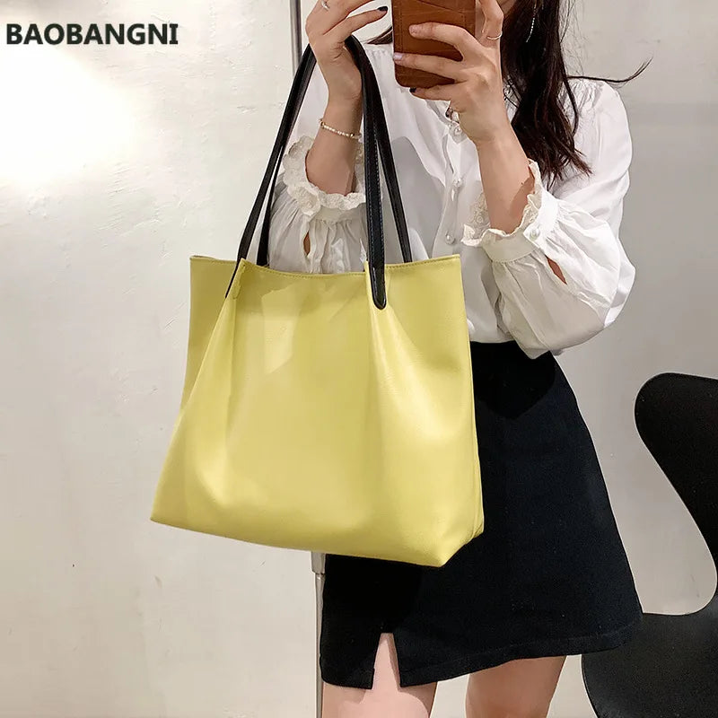 Summer Lazy Tote Bag Large-capacity One-shoulder Handbag