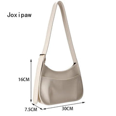 Vintage Leather Shoulder Bag for Women Crossbody Purse