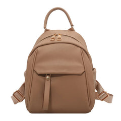 Solid Leather Women Backpack Large Capacity All-Matched Ladies Bag