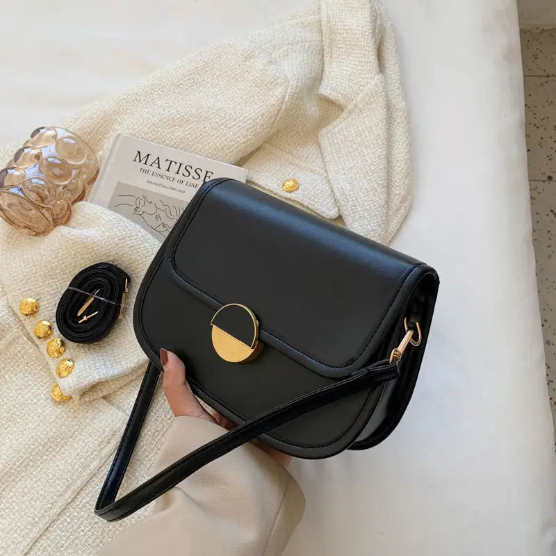 PU Leather Shoulder Bag Crossbody for Women Beige/Black/Coffee