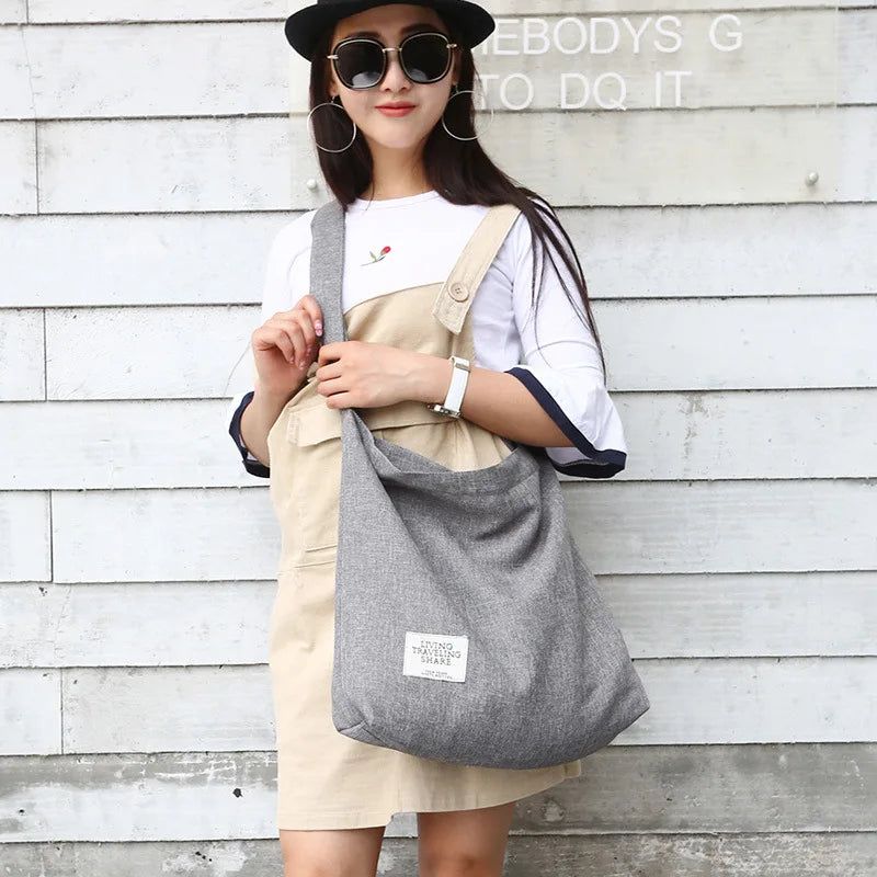 Fashionable Large Capacity Canvas Bag for Women