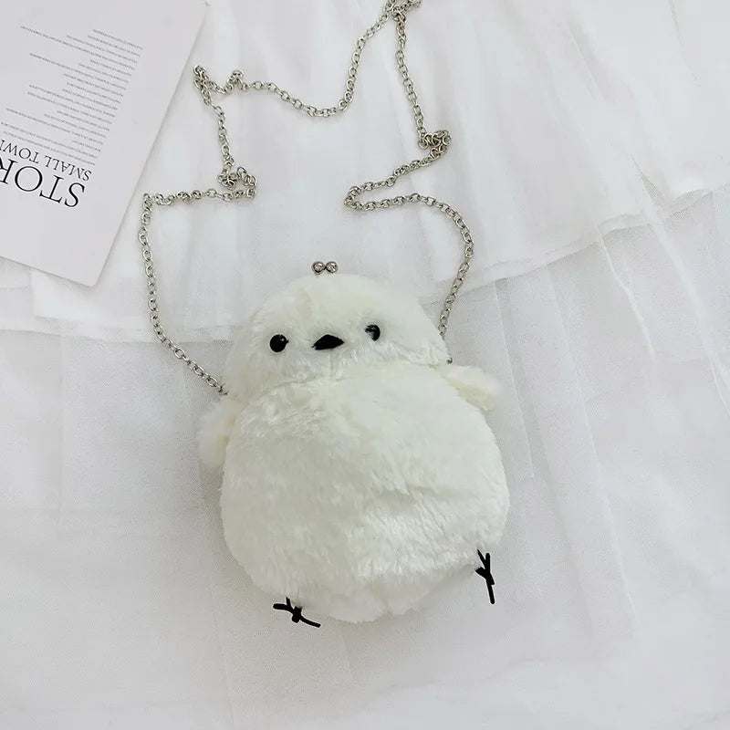 Japanese Style Little Chicken Plush Messenger Bag