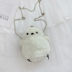 Japanese Style Little Chicken Plush Messenger Bag