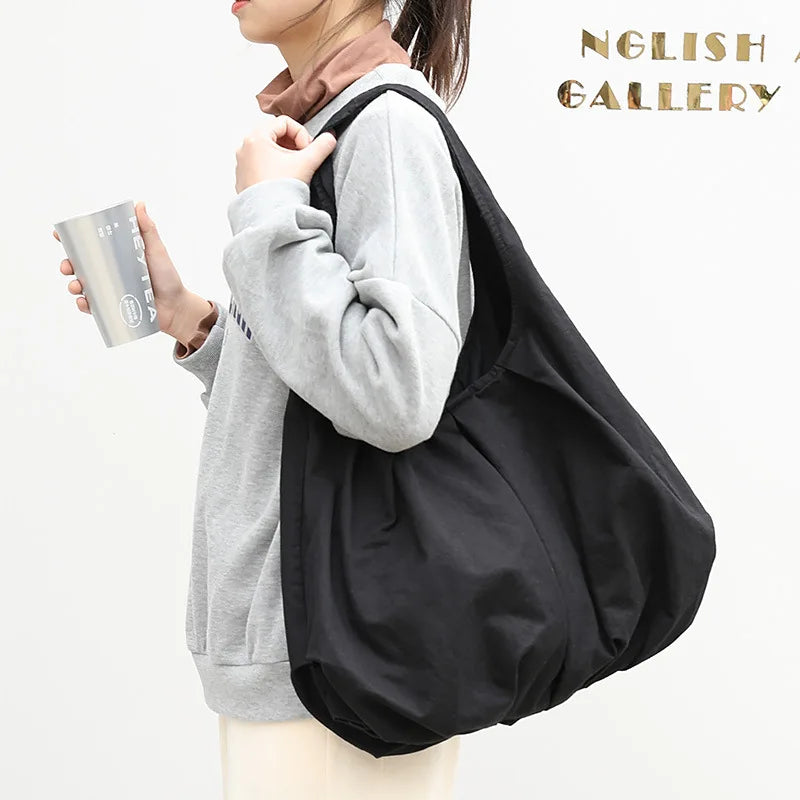 Retro Cloud Tote Bag Casual Canvas Handbag for Women