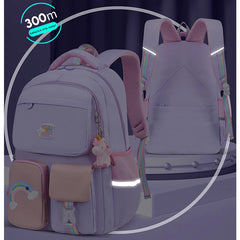 Rainbow Shoulder Strap School Bag for Girls