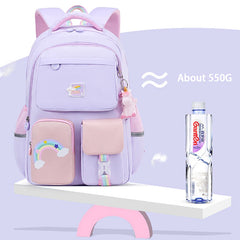 Rainbow Shoulder Strap School Bag for Girls