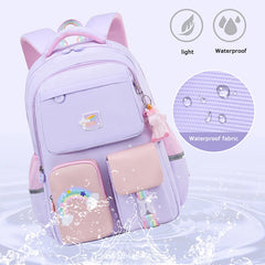 Rainbow Shoulder Strap School Bag for Girls