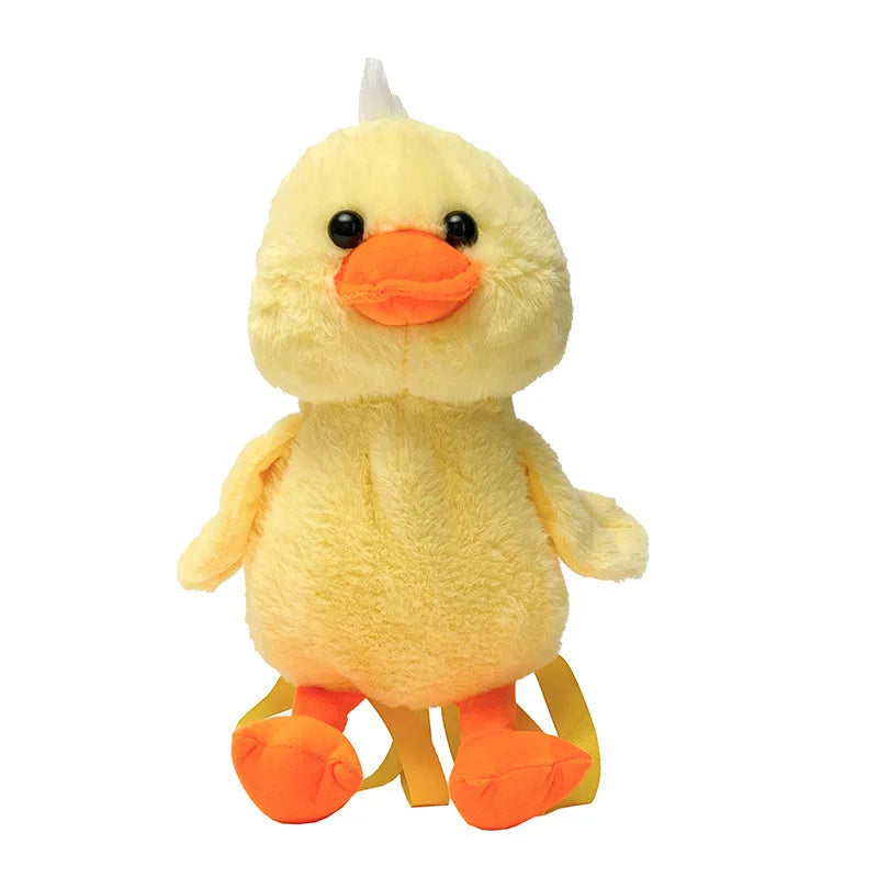 Plush Duck Bag- Cute Cartoon Backpack for Girls