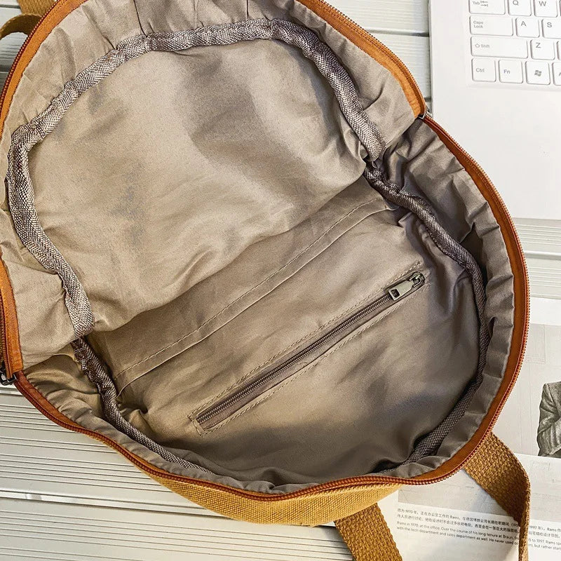 Vintage Canvas Backpack for College Students