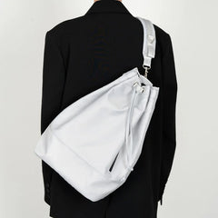 Women Drawstring Backpack Girls School Bucket Shoulder Bags