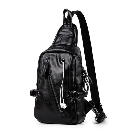 Men's Chest Bag Travel Shoulder Backpack Cycling Straddle Bag