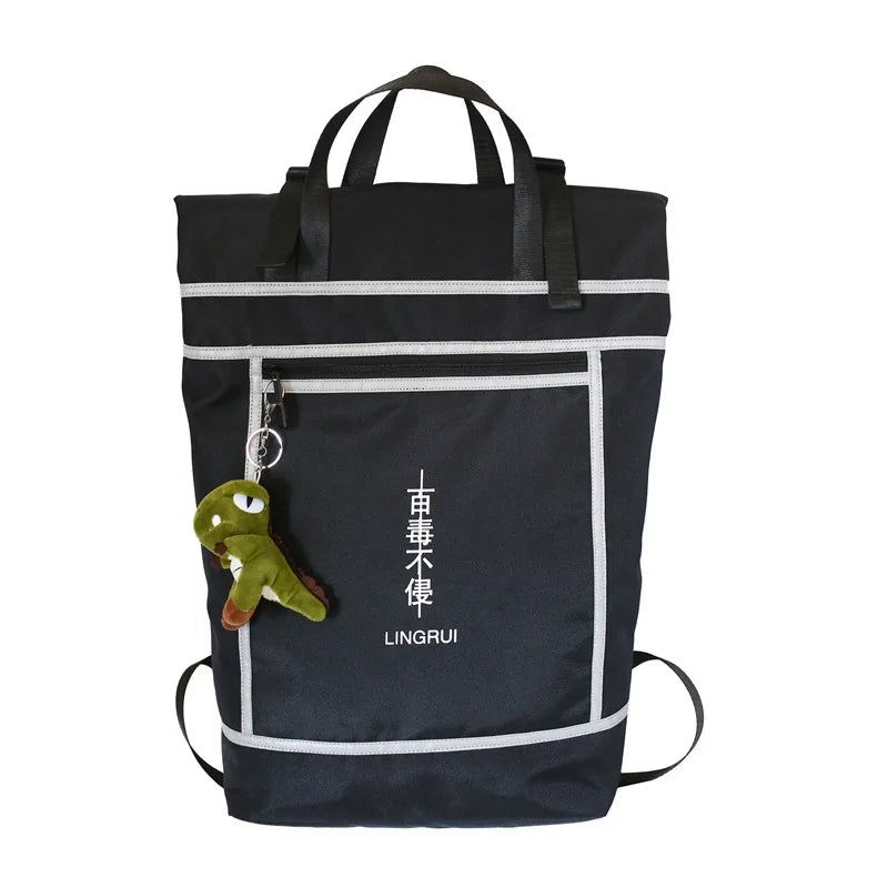 Reflective Student Travel Backpack Large Capacity School Bag