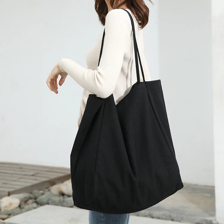 Solid Large Capacity Sen Series One Shoulder Women's Bag
