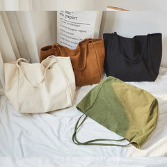 Solid Large Capacity Sen Series One Shoulder Women's Bag