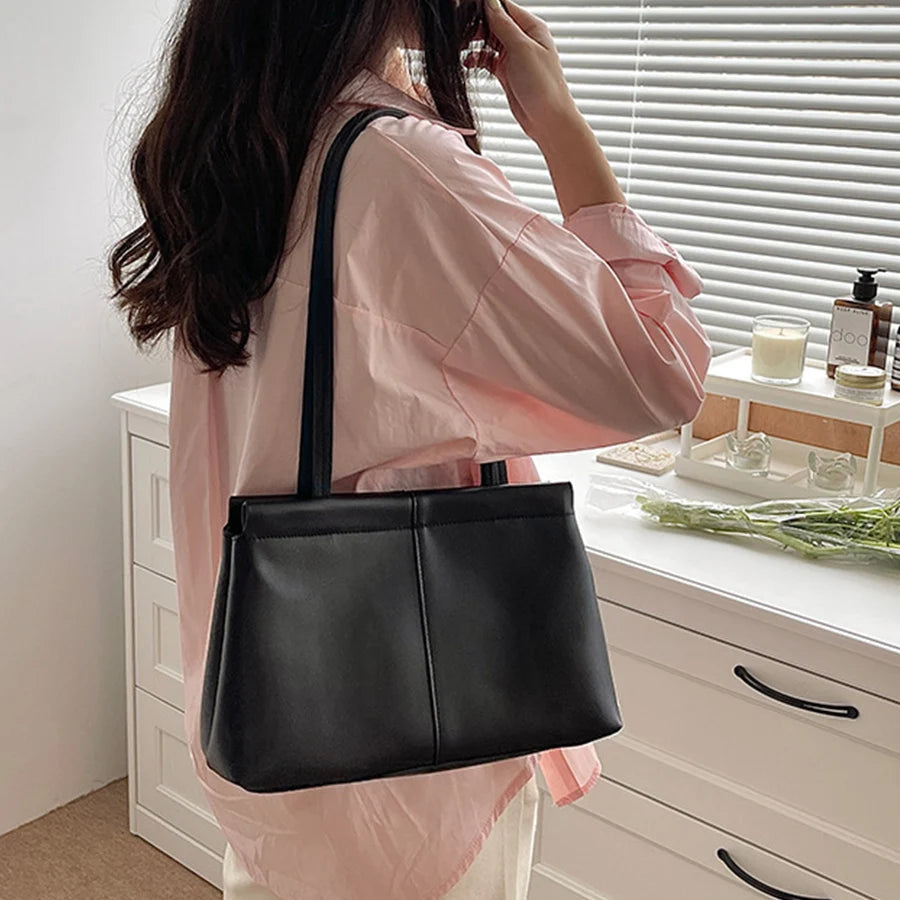 Women's Large Capacity Soft Leather Tote Handbag