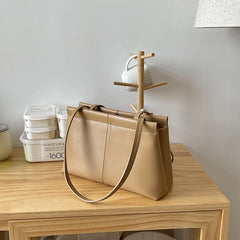 Women's Large Capacity Soft Leather Tote Handbag