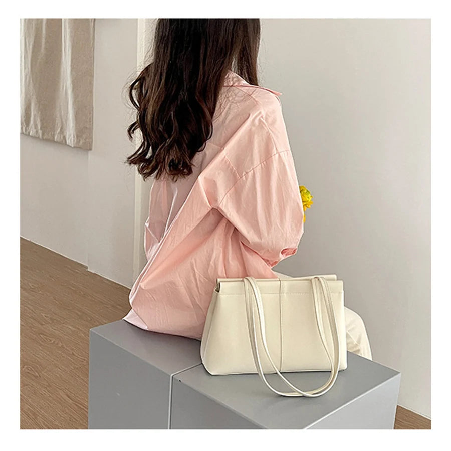 Women's Large Capacity Soft Leather Tote Handbag