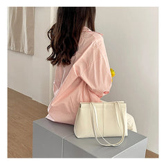 Women's Large Capacity Soft Leather Tote Handbag