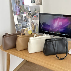 Women's Large Capacity Soft Leather Tote Handbag