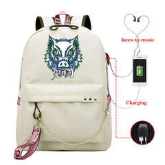Demon Slayer Anime Men's Backpack School Bag Large Capacity Travel Casual