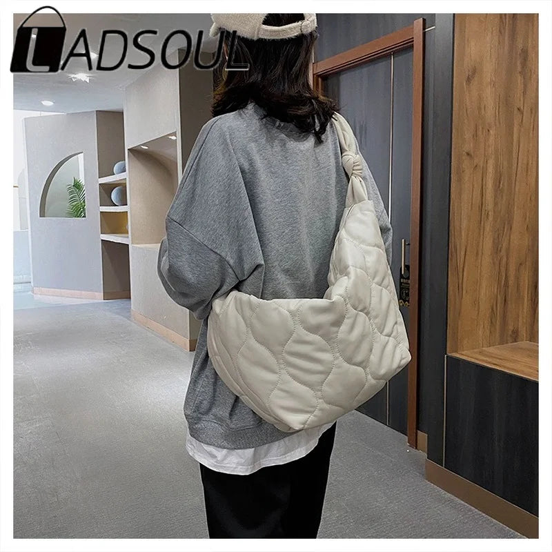 LADSOUL Diagonalcross Bag Plus Cotton Handbag
