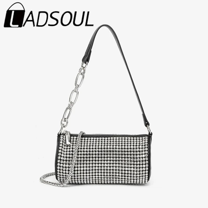 LADSOUL Diamond Underarm Bags Clutch Banquet Shoulder Messenger