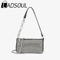 LADSOUL Diamond Underarm Bags Clutch Banquet Shoulder Messenger